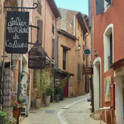 Typical street in Grignon, France